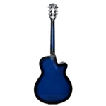 blue left hand guitar